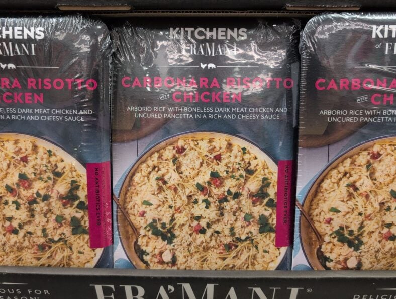 Kitchens of Fra'Mani Carbonara Risotto with Chicken at Costco
