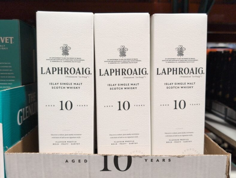 Laphroaig 10 Year Single Malt Scotch Whisky at Costco