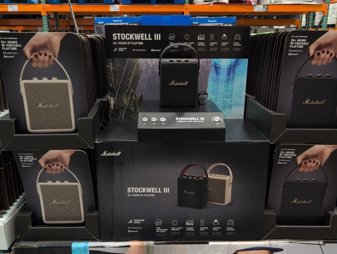 Marshall Stockwell III Cream Portable Bluetooth Speaker at Costco