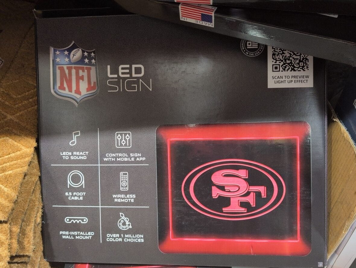 NFL Team 24" x 20" LED Sign at Costco