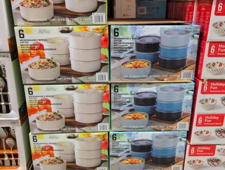 Signature Housewares 12-Piece Decorative Food Bowls with Lids at Costco