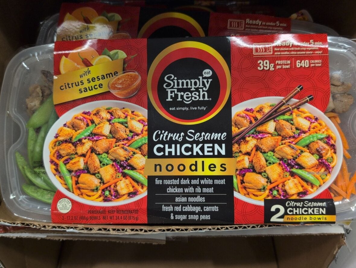 Simply Fresh Citrus Sesame Chicken Noodles Bowls at Costco