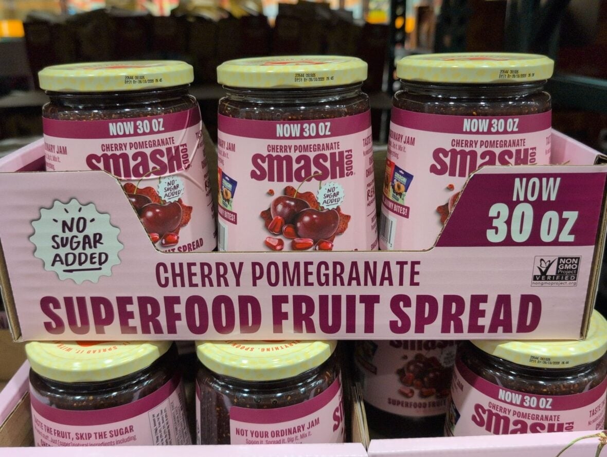 Smash Foods Cherry Pomegranate Superfood Fruit Spread at Costco