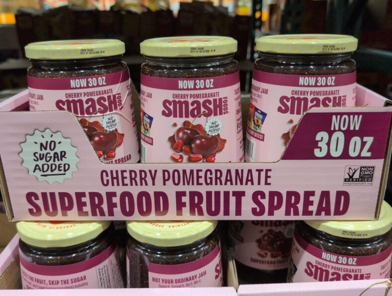 Smash Foods Cherry Pomegranate Superfood Fruit Spread at Costco