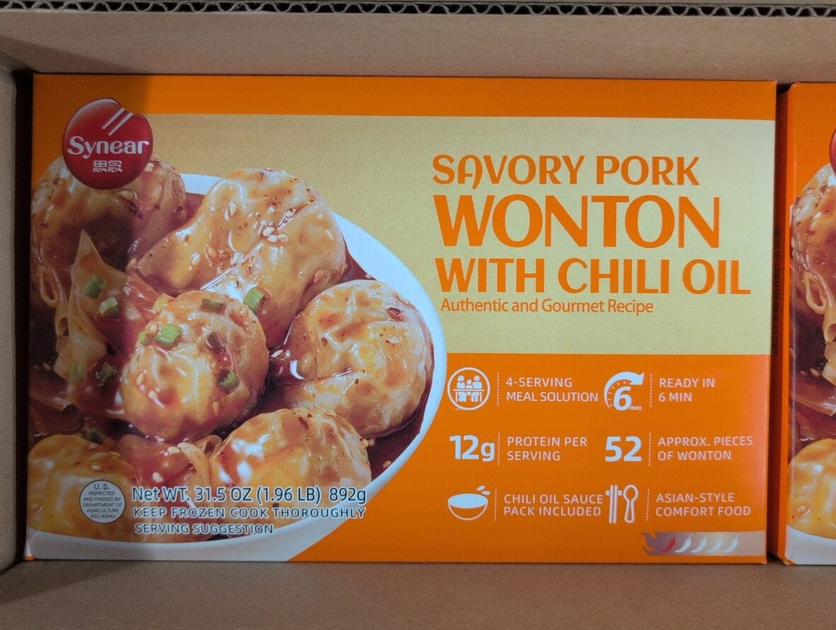 Synear Savory Pork Wonton with Chili Oil at Costco