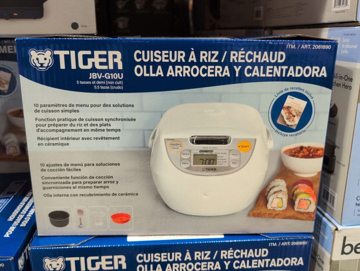 Tiger Synchro Cooking Rice Cooker at Costco