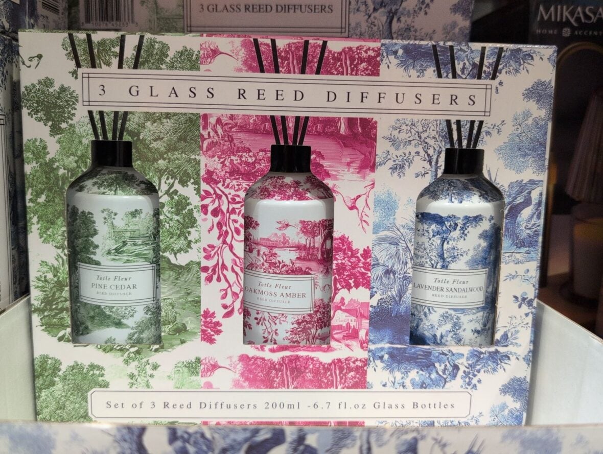 Toile Fleur 3 Glass Reed Diffusers at Costco
