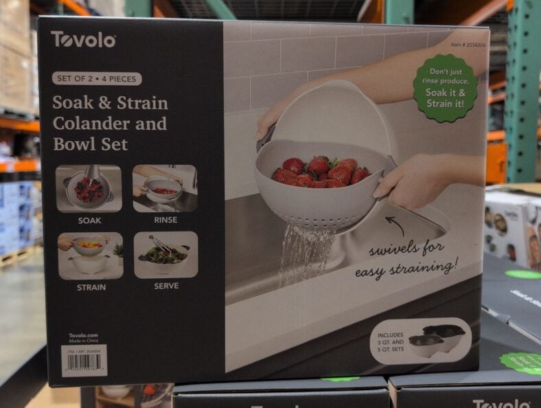 Tovolo Soak & Strain Colander and Bowl Set at Costco